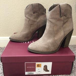 Target Merona Raelin Booties in Taupe, Size 6.5